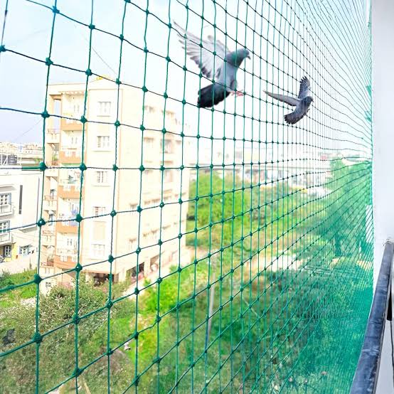 Neeraj Safety Nets installs high-quality balcony pigeon safety nets in Vijayawada to safeguard your home.